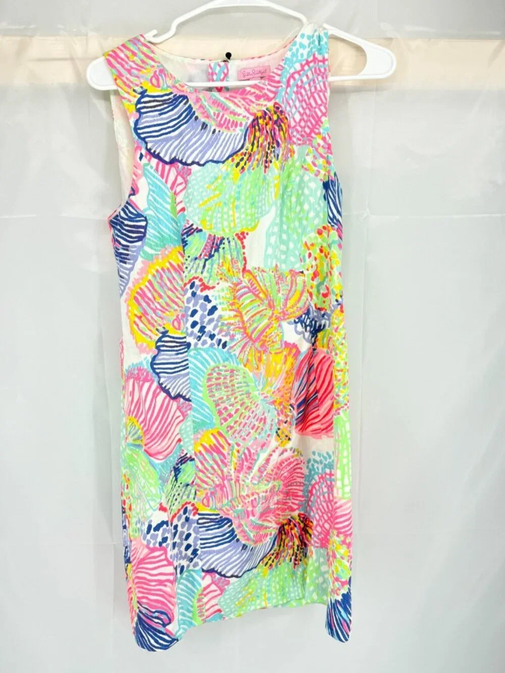 Lilly Pulitzer Women 6 Mila Sift Dress Short Sleeveless Roar of the Seas Floral - Picture 2 of 9
